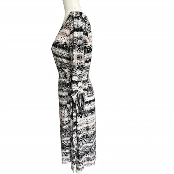 Calvin Klein Snakeskin Print Wrap Dress – Size S (2-4) - Picture 5 of 9